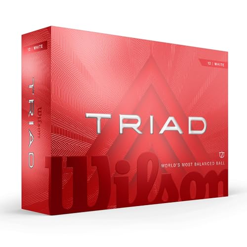 Wilson 2025 Triad Golf Balls – High Performance 12 Pack