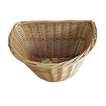Ubersweet Imported Retro, Handmade, Wicker Bicycle Front Basket with Leather Straps S3Z1
