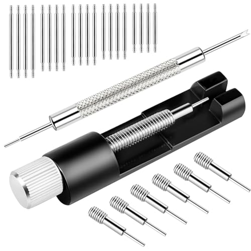 Image of Watch Repair Tool Kit, Watch Link Removal Tool Kit, Watch Adjustment Tool, 6 Spare Watch Bands, 20 Spring Bars, Watch Repair Kit with Punch Pin