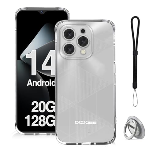 DOOGEE N55 Plus �p �P�[�X �J�o�[ �X�^���h�t�� �p�x�����\ �ԍڃz���_�[�Ή��yNOUKAJU�z �X�}�z�P�[�X �X�g���b�v�t�� �y�� �\�t�g TPU �N���A �����₷�� �w��h�~ �ϏՌ� ���ϖh�~