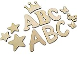 10cm Buchstabenrohling I Holzbuchstaben, Zahlen zum bemalen I Als Wunschname individualisierbar I Tolle Holzmotive zubuchbar I Buchstaben von A-Z vorhanden auch Zahlen und Sonderzeichen wie &,?,! usw.