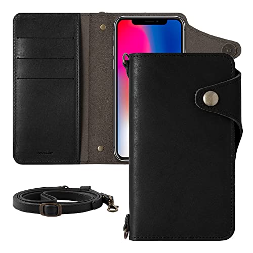 COVERARY �݊��i/���� Galaxy A57 5G �P�[�X �蒠�^ 1���� �X�}�z�P�[�X �u���b�N �{�v �S�@��Ή� �Ȗ؃��U�[ �x���g �V�����_�[ �X�g���b�v 100062877