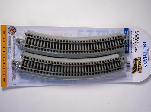 Rail de recul Radius courbé 45,7 cm Bachmann en nickel argenté pour réseau de train HO - 6