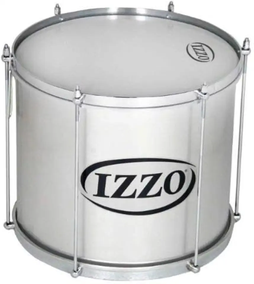 Surdo 14" X 30 CM Aluminio com Pele Leitosa - Izzo