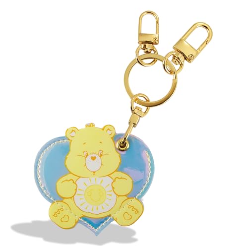 Sonix x Care Bears Keychain Case Compatible with Apple AirTag | Protective AirTag Cover Keychain Charm | Yellow Funshine Bear