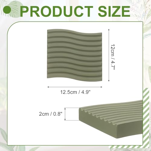 Bandeja decorativa de madera uxcell ondulada para mesa de centro 3