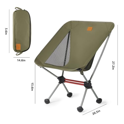 Image of Naturehike YL08 Ultralight Camping Chair - Only 2.12 LBS, Anti-Sinking Feet