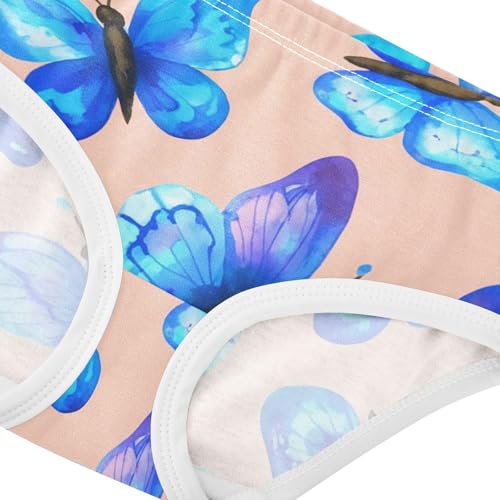 Girls Underwear Toddlers 2t Cotton Panties Little Girl Fancy Undies Kids Briefs Blue Butterflies Peach4