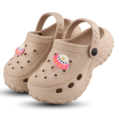Image of FUEL Poddle Comfortable Indoor & Outdoor Casual Garden Clogs, Soft Cushioned Footbed and Lightweight EVA Slip-On Kids Clogs for Boys & Girls