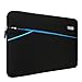 Lacdo 13 Inch Waterproof Laptop Sleeve Case Compatible MacBook Pro 13.3-inch Retina 2012-2015 / Old MacBook Air 13" / iPad Pro/Surface Book/ASUS ZenBook Dell HP Chromebook Bag Carrying Case Black