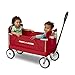 Radio Flyer 3-in-1 EZ Folding Wagon Ride On for Kids, Garden, & Cargo, Red Collapsible Wagon