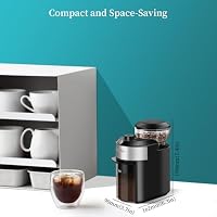 Wancle Kaffeemühle mit 28 Mahlgrad-Einstellungen, präzises Mahlen für 2-12 Tassen, leicht zu reinigen, kompakt und platzsparend, 220V – Ansicht 5