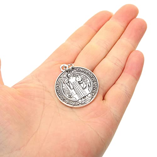 Medalla San Benito 12 Piezas Rosario Joyería DIY