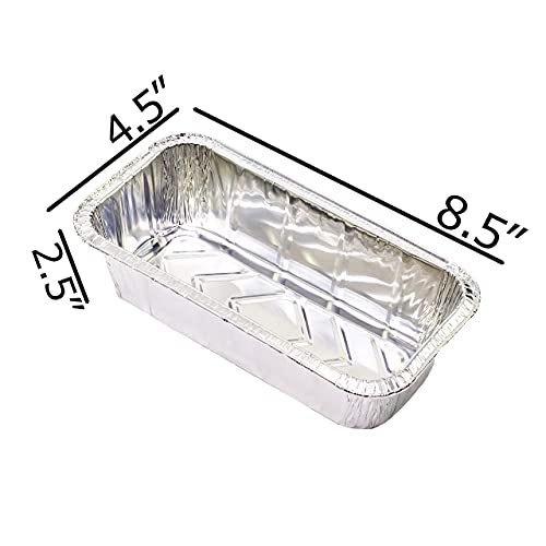 Elite Selection 2lb Aluminum Foil Loaf Pans, Eco-Friendly, Reusable and Disposable Foil Pans, Stackable Foil Pans, Oven and Freezer Safe, 50 Piece Set by ELITE SELECTION - Used condition - Image 3