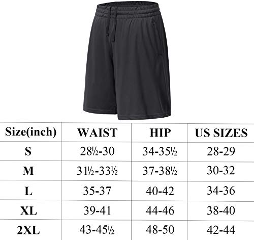 Ce' Cerdr Mens Athletic Workout Shorts With Pockets And Elastic Waistband Quick Dry Activewear #TOP6