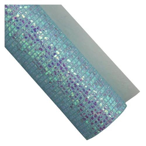 Tissu à grosses paillettes anti-perte simili cuir solide pour customisation de sacs