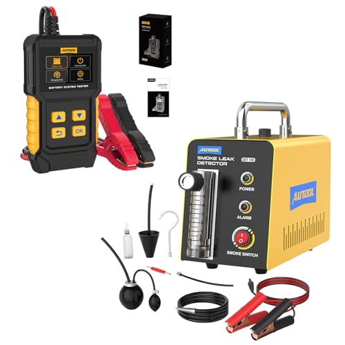Máquina de Humo AUTOOL SDT103 y Comprobador BT360 para Diagnóstico de Evap y Batería