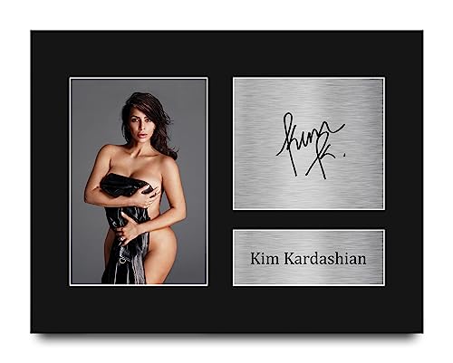 HWC Trading Kim Kardashian Gifts Printed Signed Autograph Picture for Followers & Fans - US Letter (ID-008346)