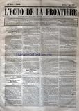  ECHO DE LA FRONTIERE (L\') [No 6552] du 01/06/1865 - REVUE POLITIQUE - EN ITALIE - PETITS ET GRANDS / RECIT BRETON DE MARIN DE LIVONNIERE