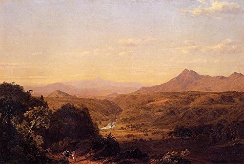 Toile Scène parmi les Andes affiche 60x90cm pour habiller un grand mur