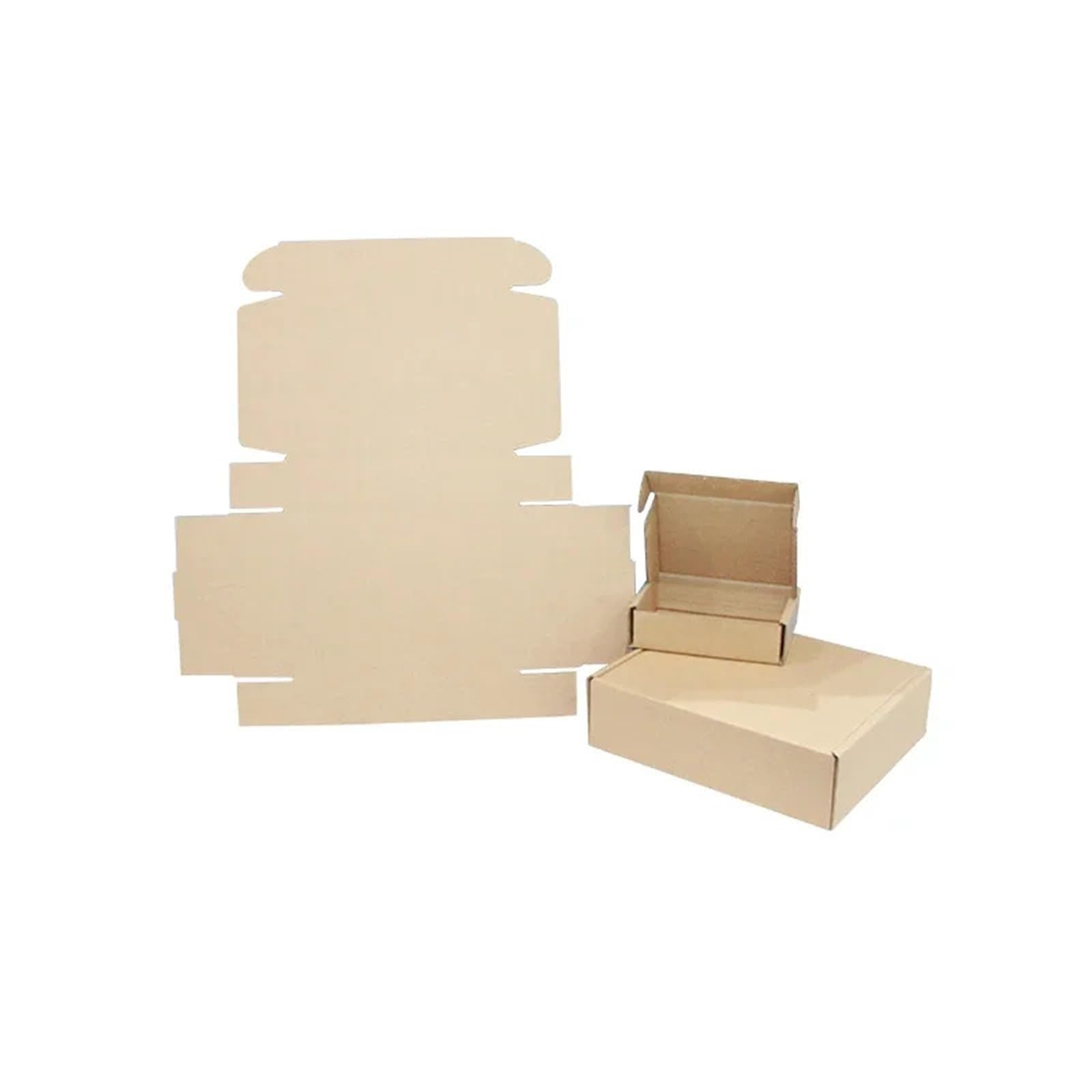 Caja de papel Kraft 20 Uds., caja embalaje varios tamaños for fiesta boda, pequeña hecha a mano for jabón, Chocolate, caramelo, galleta, evento para Embalaje y Correo