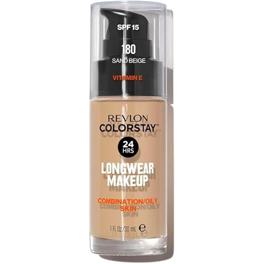 Revlon ColorStay Base de Maquillaje piel mixto/graso FPS15 (#180 Sand Beige) 30 ml
