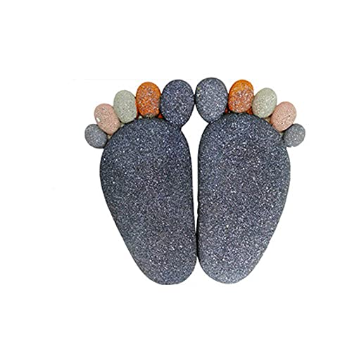 SCDXJ Piedras para El Jardín,Piedra de Paso del Patio de La Decoración del Jardín,Pie de Dibujos Animados Al Aire Libre Baldosa Villa Césped Pie,A