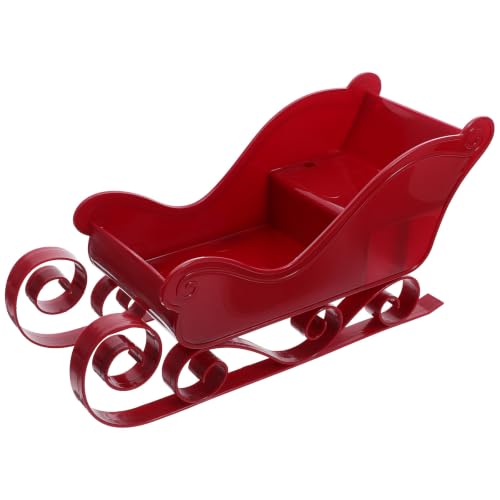 Baluue Weihnachtsschlitten Deko Klein 10.5X12X10.5Cm Mini Schlittenanhänger Weihnachtsbaumschmuck Und Party-Schlitten-Dekor Für Festliche Weihnachtsdeko