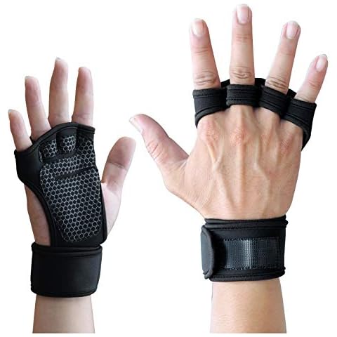 Lorpect Ventilated Weight Lifting Gloves ，with Built-in Wrist Wraps Full Palm Protection & Extra ，Grip Great for Pull Ups Cross Training Fitness Men & Women New Cover