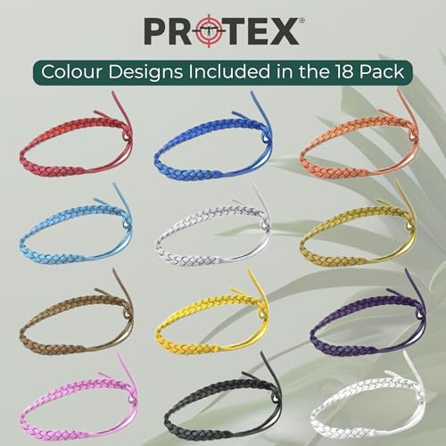 PR0TEX 18 Pack Mosquito Repellent Bracelet, Adjustable Leather Deet-Free Wrist Bands, Powerful Effective Protection, Insect Repellent Bracelets for Adults & Kids, Resealable Pack. - Image 4