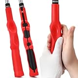 Sotiff 2 Pcs Golf Swing Trainer Golf Grip Training Aid Improving Hand Positioning Removable Swing Grip Attachment for Beginner Clubs