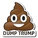 Dump Trump Poop Car Bumper Magnet Decal - Great for Your car Bumper, Refrigerator, Mailbox, Truck
