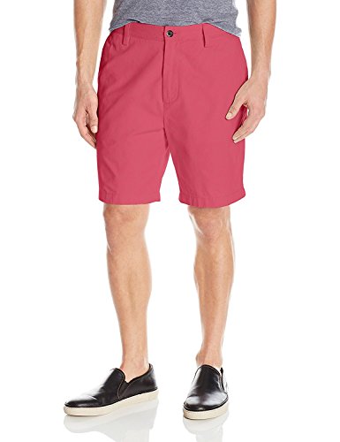 Nautica Men's Classic Fit Flat Front Twill Deck Short, Rose Coral, 40W