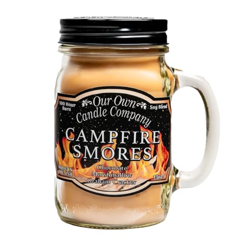 Campfire SMores Candle Our Own Candle Company Soy Blend 13 oz Jar