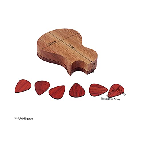 Vaguelly Cadeau Plectre Organisateur Accessoires En Bois Contenant Exquis Cadeaux Médiators Brun Portable Guitariste… - Les Beatles, Paul McCartney, John Lennon, RIngo Starr, George Harrison Vaguelly Cadeau Plectre Organisateur Accessoires En Bois Contenant Exquis Cadeaux Médiators Brun Portable Guitariste… – Image 4