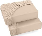 Bettlaken Aus Gebürsteter Polyester-Mikrofaser - Dieses luxuriöse Spannbetttuch 180 x 200 cm besteht aus gebürstetem Mikrofasergewebe, das das Spannbetttuch außergewöhnlich weich, geschmeidig und bequem macht und Sie im Winter warm und im Sommer kühl hält.