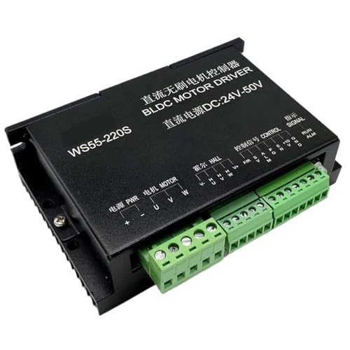 Contrôleur BLDC WS55-220S pour moteur brushless triphasé 24V-50V CNC