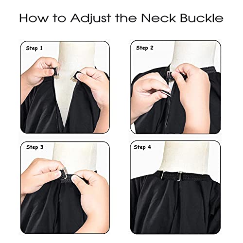 So Cool Professional Barber Cape with Adjustable Metal Clip Hair Cutting Cape Salon Cape Hairdressing Cape Neck Duster Brush Hair Comb Hair Clips Set - Thumbnail 5