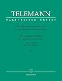Telemann: Canonic Sonatas for Two Flutes or Two Violins, Op. 5, TWV 40:121-123 (Volume 2)