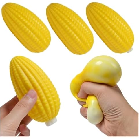 YOYOSTORE 1 Pc Corn Squishies Stress Relief Novelty Toy Friends Prank Trick Anxiety Relief Cover