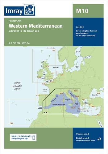 Imray Chart M10: Western Mediterranean (M Series)