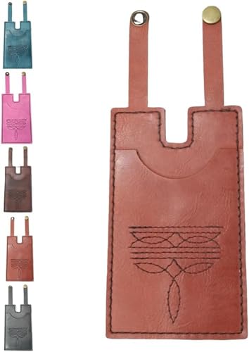 2025 Fashion Leather Wallet, Western Boot Wallet with Snap Strap, Handcrafted Leather Boot Credit Card Holder for Women, Small Leather Wallets with Snap Fastening, Carry All Wallets (Brown)