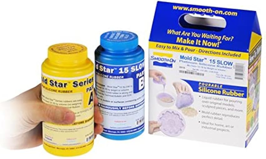 Mold Star 15 Slow, 1A:1B Mix By Volume Platinum Silicone Rubber, Pint Unit