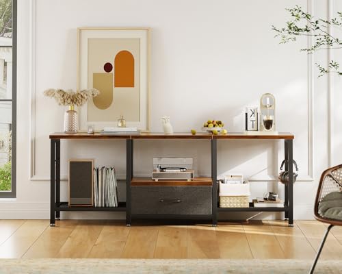 Casaottima 47″ TV Stand with Open Storage Shelves - Image 6