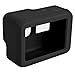 Protective Case for GoPro Hero 5 6 Sport Camera with Lens Cap, FineGood Soft Silicone Covers for Hero5 Hero6 Action Camera and Lens- Black