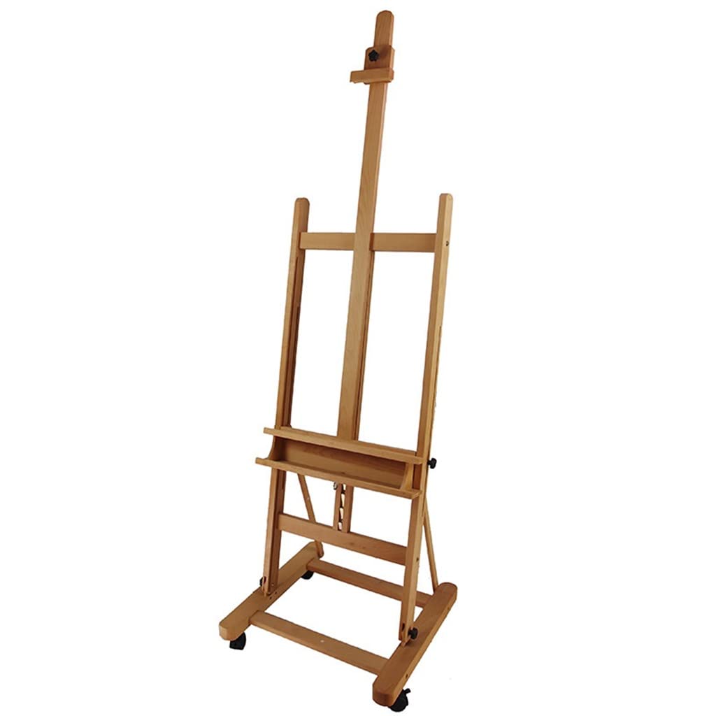 MYUYEE Lift And Balance Easel Art Painting Solid Wood Display Drawer Easel Painting Solid