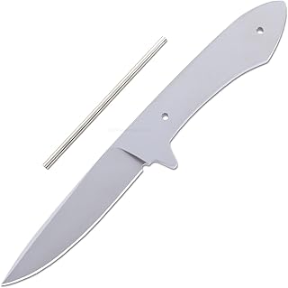 EZSMITH Knife Making Kit - Lil Sendero - DIY Master Series Fixed Blade - (Blade Blank & Pinstock) - (Gift Boxed) - (Jerry Fisk, MS - USA Design) - (by KnifeKits)