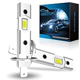 Large Compatibilité: Ampoule led h1 a été améliorée avec la puce de pilote, la dernière mise à niveau du pilote IC intelligent et la puissance de l'ampoule proche de celle du stock, H1 LED ampoule compatible avec 98% des systèmes de voiture et de moto