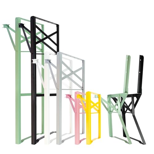 Natural Goods Berlin 2er Set Stehtisch Gestell klappbar (Schwarz, 105x43...