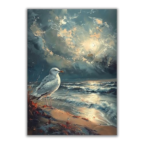 Tableau mer moderne déco non tissée 60x90cm sans cadre SHYAMIC